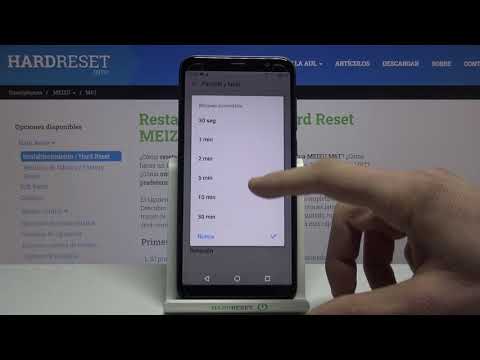 Cómo cambiar tiempo de bloqueo de pantalla en MEIZU M6T - tiempo de espera