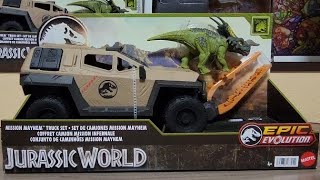 マテル ジュラシックワールド  ミッション・メイヘム・トラックセット(Mission Mayhem Truck Set)
