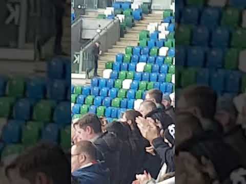 Cliftonville 4  Coleraine 3 The final .11,000 fans.