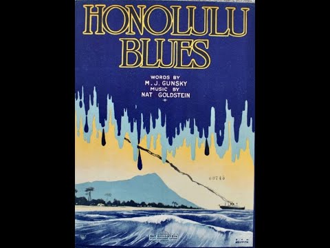 Jack Chapman and His Drake Hotel Orchestra "Honolulu Blues" Victor 19237 (1923) Maurice Gunsky song