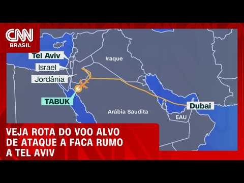 Veja rota e linha do tempo de voo para Israel que fez pouso de emergência | CNN PRIME TIME