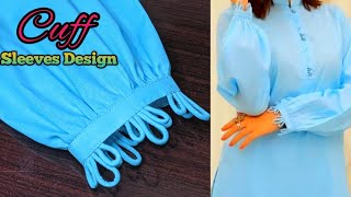 DIY_sleeves design _Beautiful cuff sleeves Design 