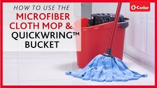 How To Use The Microfiber Cloth Mop & QuickWring™ Bucket