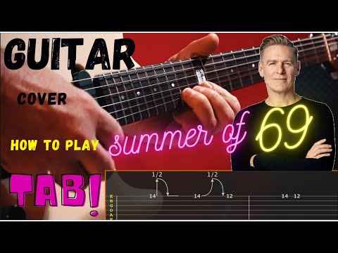 Summer Of 69 - Guitar Cover Tab Lesson How To Play Bryan Adams