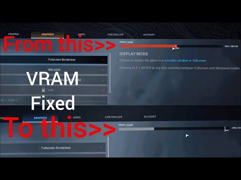 How to change your *Vram Usage* in call of duty warzone!