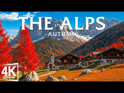 The Alps 4K Autumn Aerial Film – Breathtaking Peaks, Forest Valleys & Hidden Villages – Autumn 4K
