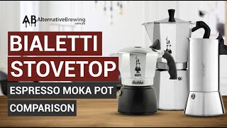 Bialetti Stovetop Espresso Moka Pot Comparison