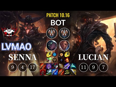 JDG LvMao Senna vs Lucian Bot - KR Patch 10.16