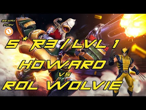 5* Rank 3 Level 1 Howard the Duck solo of ROL Wolverine
