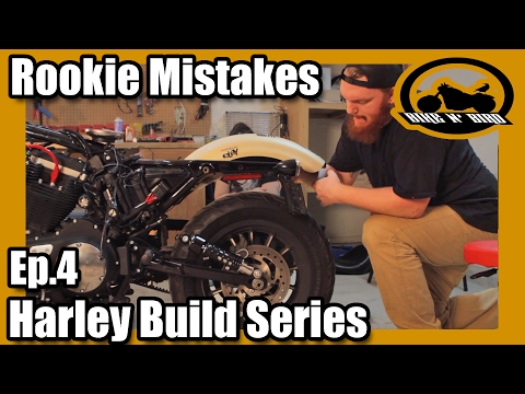Harley Iron 883 Sportster "Build" Series - Ep.4 Fender/Wheel Removal & Motorcycle Lift!