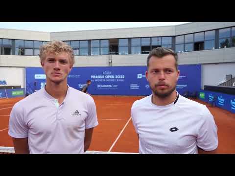 Andrew Paulson a Adam Pavlásek po prohře ve finále | I. ČLTK Prague Open 2022 by Moneta Money Bank
