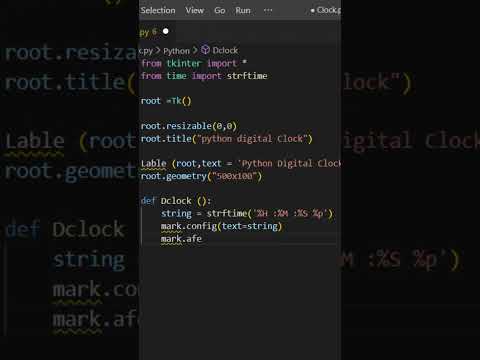 Make a Digital Clock with Python WATCH NOW