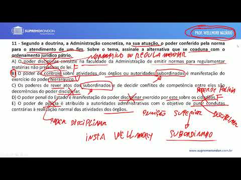 PC-PR - Maratona de Questões - Poderes Administrativos