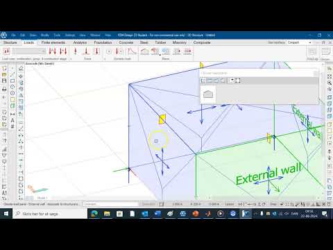 Wind load calculation by FEM-Design