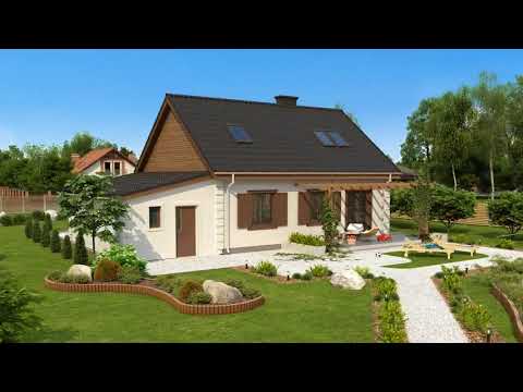 Z14 GP p - Gotowy projekt domu z poddaszem użytkowym w tradycyjnym stylu do 110 m2