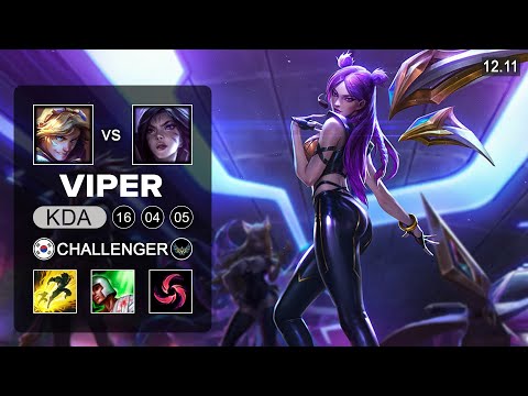 EDG Viper Kai'Sa vs Ezreal ADC - KR Challenger - Patch 12.11 Season 12