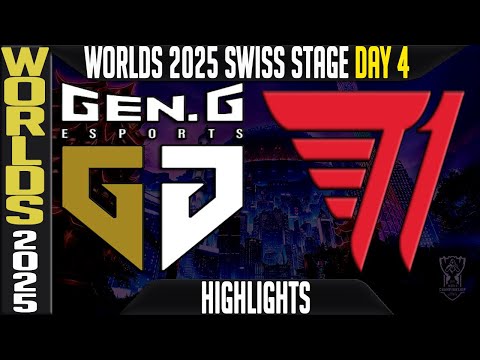 GEN vs T1 Highlights | Worlds 2025 Day 4 Swiss Stage | GenG vs T1