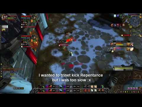 Assa Rogue Disc Priest vs Feral Druid Holy Pala - 2440 MMR - BfA Prepatch Arena