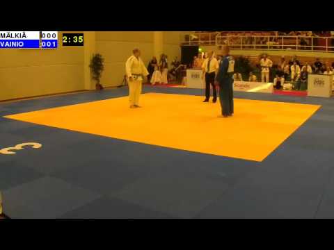 Judo Nordic Championships 2014: M1M8-100: MÄLKIÄ - VAINIO