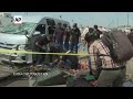 Police at scene after suicide attack in Karachi which Japanese autoworkers narrowly escaped - Video