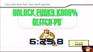 Unlock Funky Kong% Glitch PB 6:25.8