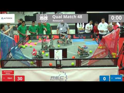 VEX Worlds 2016 - VEX U - Research - Qual 48 (TSH1) 150 vs 159 (UPRM)