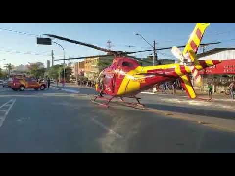 URGENTE: Mulher é resgatada após queda de viaduto de Aparecida de Goiânia
