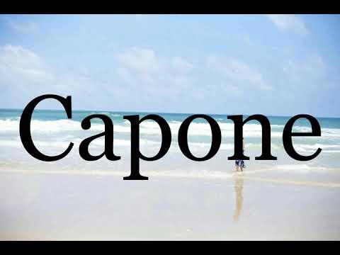 How To Pronounce Capone🌈🌈🌈🌈🌈🌈Pronunciation Of Capone