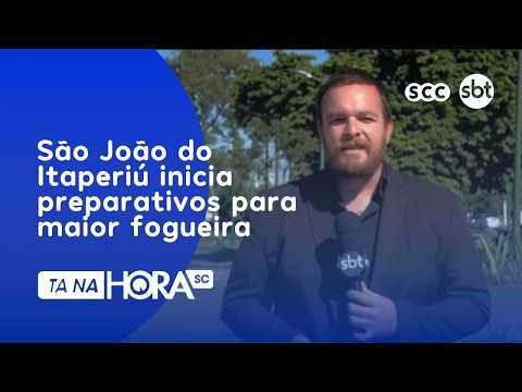 São João do Itaperiú inicia preparativos para maior fogueira | Cotidiano | Tá Na Hora SC