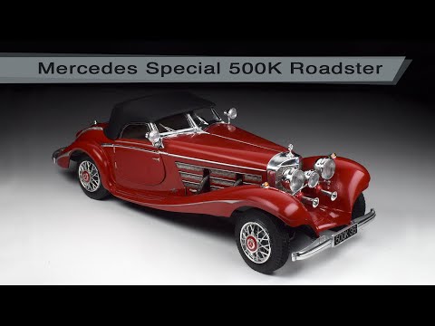 Mercedes Special 500K Roadster | Step by step Heller 1/24 Modelkit