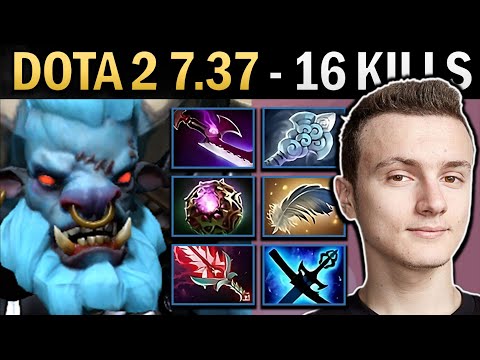 Spirit Breaker Gameplay Miracle with Windwaker and 16 Kills - Dota 2 7.37