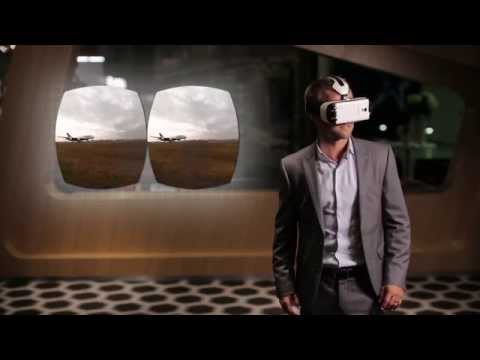 Шлем виртуальной реальности Samsung Gear VR будут выдавать в самолетах. Фото.