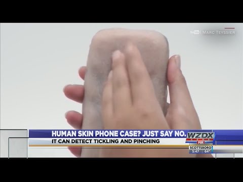 Human skin phone case? Just say no