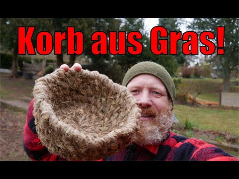 So nähst du dir einen Korb aus Gras