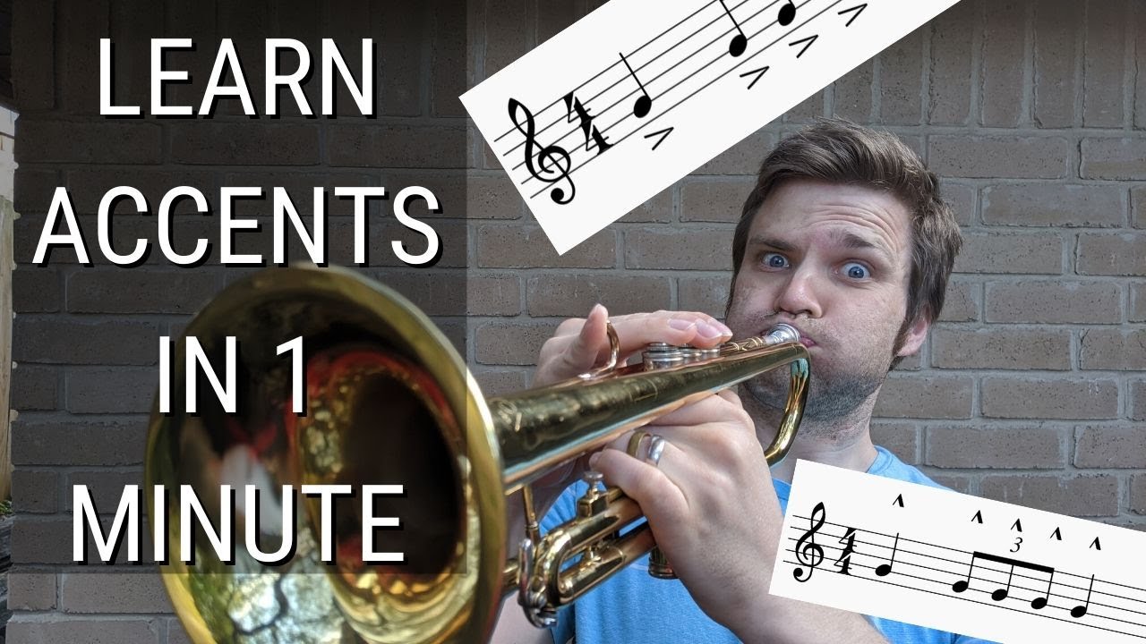 Where does the word trumpet have an accent?