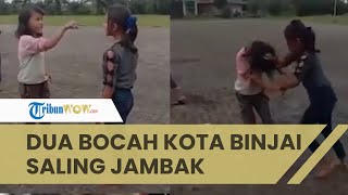 Viral Dua Bocah Sekolah Dasar di Kota Binjai Saling Jambak, Dipicu Ejekan di Facebook