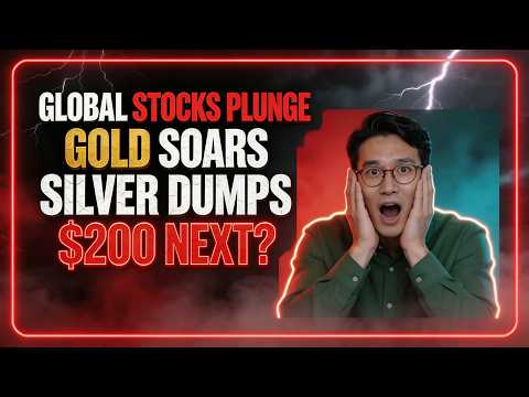 Stocks PLUNGING Globally — Gold Soars, Silver DUMPS: The Split That Predicts $200