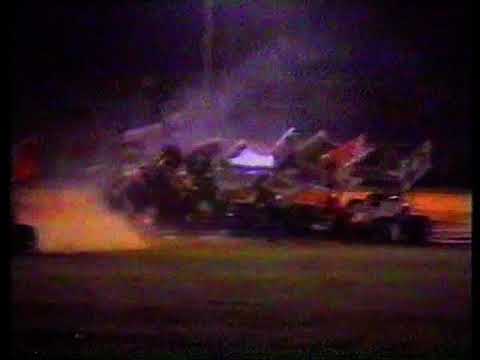 Sprintcar Crash  - Bunbury Speedway