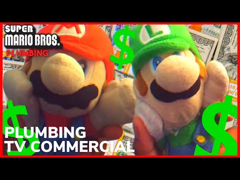 Super Mario Bros. Plumbing Commercial - MARIO PLUSH EDITION