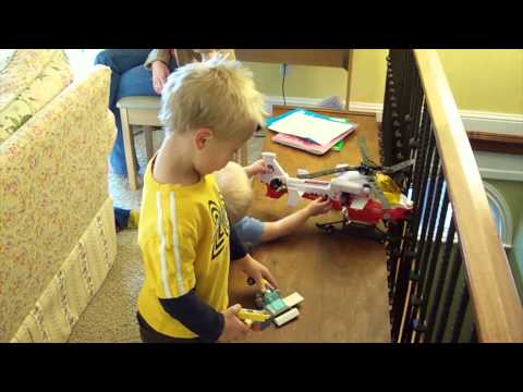 2008 03 29 Elijah on player piano, Grandma Hess visiting