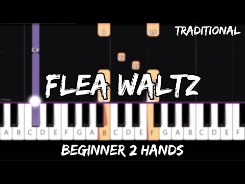 Traditional - Flohwalzer / Flea Waltz - Easy Piano Tutorial - For 2 Hands
