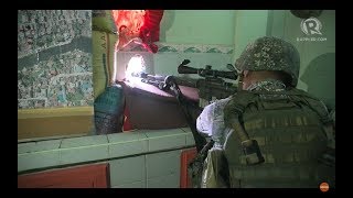 Scenes from Marawi: Mortar fire and snipers at the combat zone