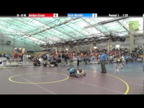 FILA Cadet 39 - 42 KG Jordan Crace vs. Zack Murillo