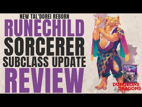 NEW Runechild Sorcerer Subclass Update Review Taldorei Reborn - D&D 5e Subclass Series