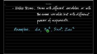 TERM   Unlike Terms