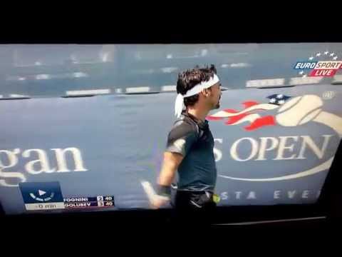 Fognini bestemmia in mondovisione agli usopen2014