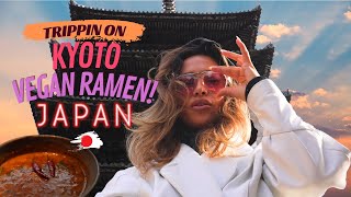 The Best RAMEN in KYOTO, JAPAN is Vegan?! + Futuristic Michelin interactive art restaurant!