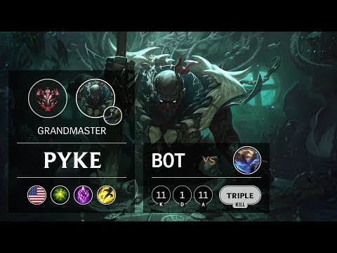 Pyke Bot vs Ezreal - NA Grandmaster Patch 9.17