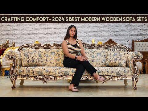 Modern Wooden Sofa Designs Factory Price Video