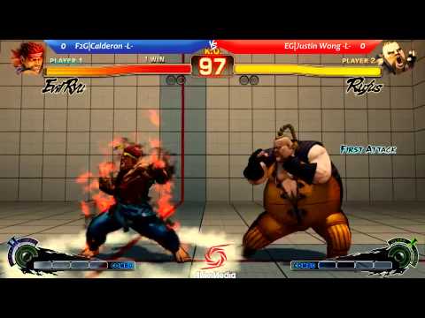 Grand Final USF4 Gamerbyte.cl Tournament!! EG|Justin Wong vs F2G|Calderon